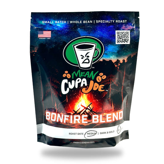 16oz Mean Cupa Joe Whole Bean: 100% Arabica Medium-Dark Roast