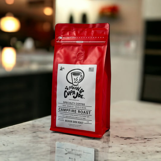 12oz Mean Cupa Joe_Whole Bean : 100% Arabica Dark Roast