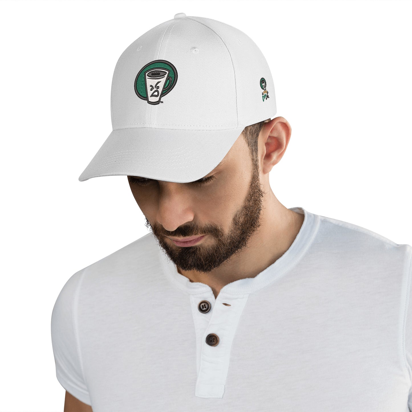 MCJ EMBROIDERED LOGO BALL CAP