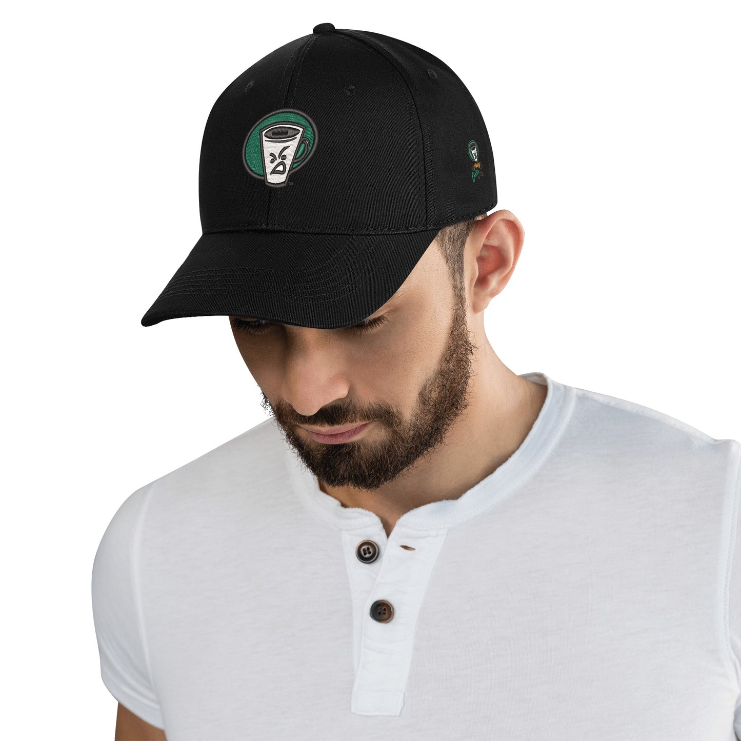 MCJ EMBROIDERED LOGO BALL CAP