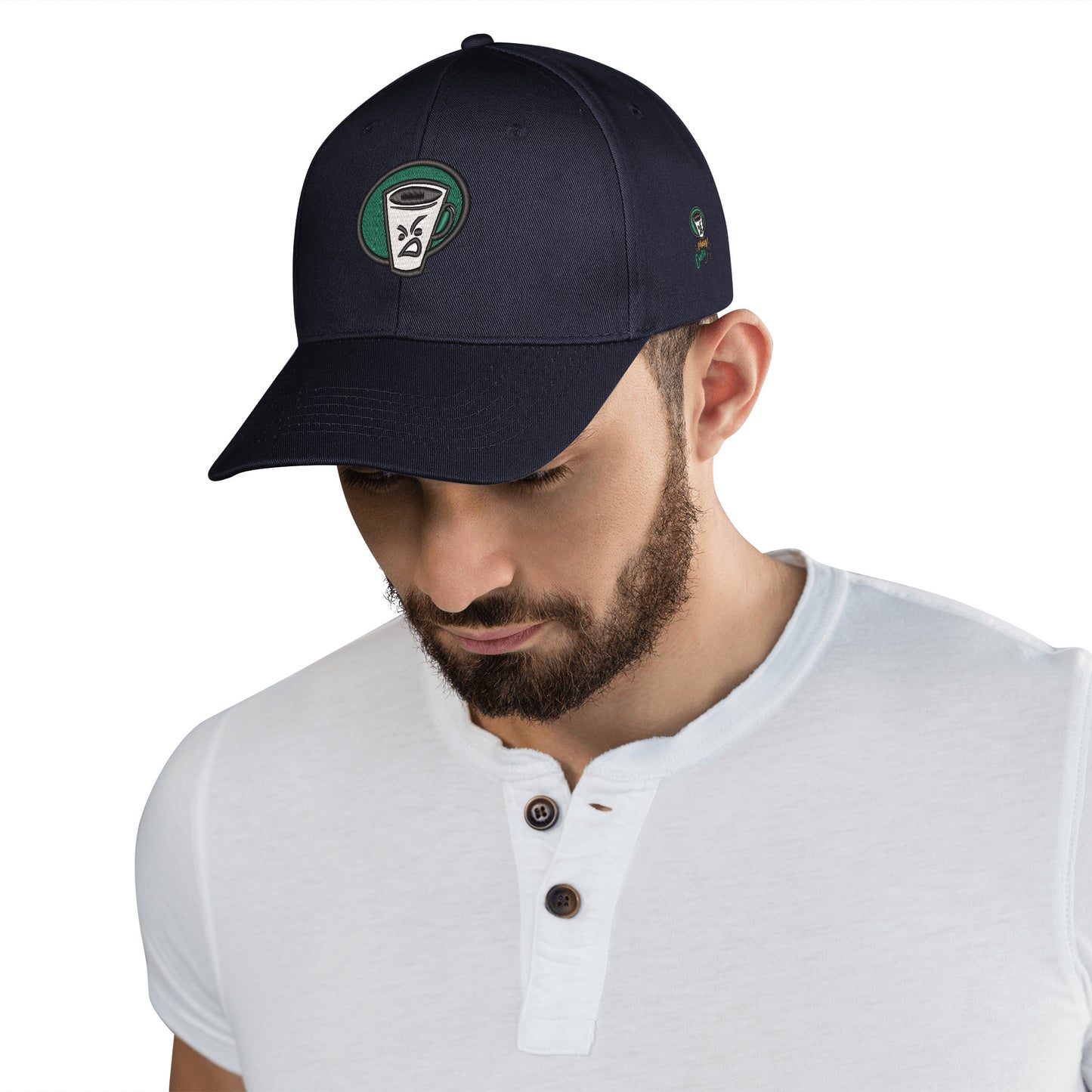 MCJ EMBROIDERED LOGO BALL CAP