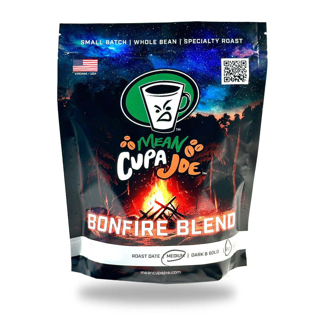 16oz Mean Cupa Joe Bonfire: 100% Arabica Medium-Dark Roast