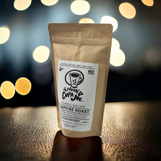 8oz Mean Cupa Joe Campfire Roast: 100% Arabica Medium-Dark Roast