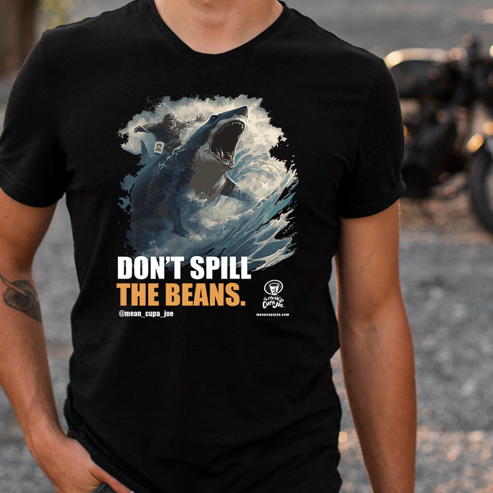 MONSTER SURF: DON'T SPILL THE BEANS: Mean Cupa Joe Graphic T-Shirt