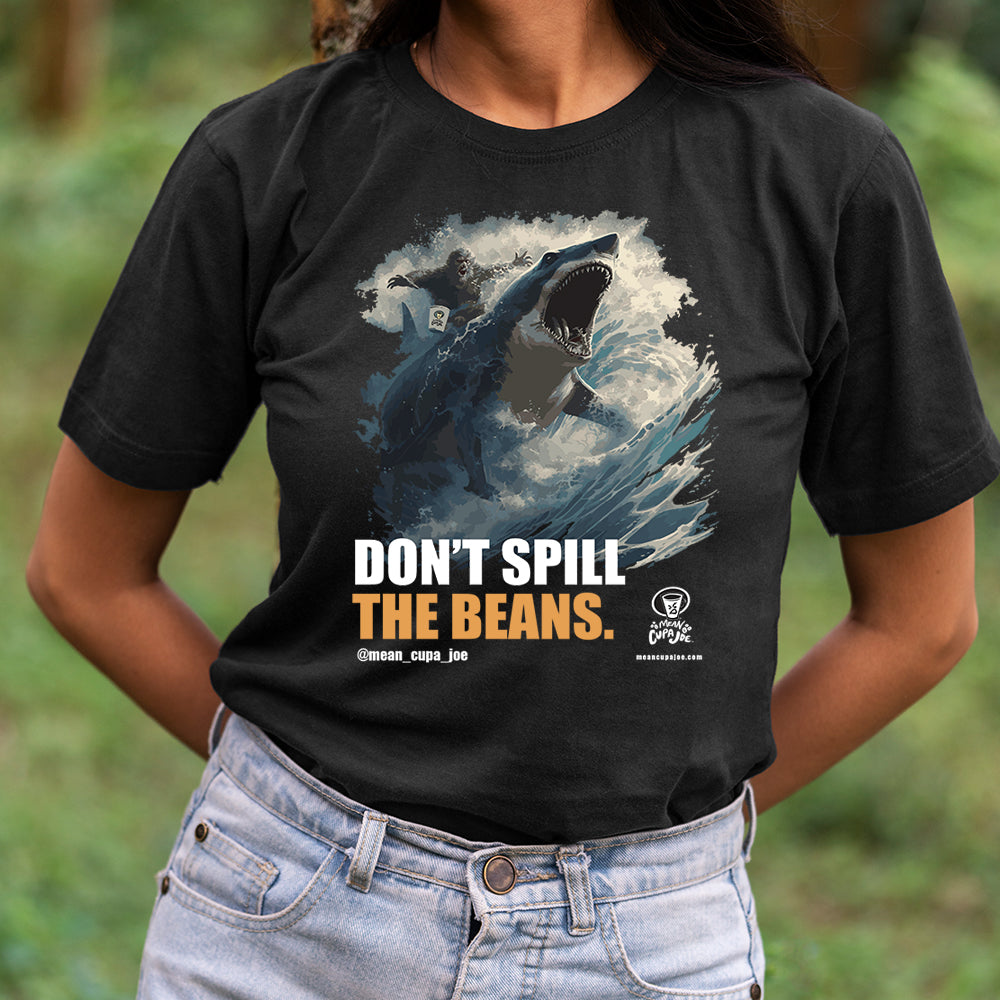 MONSTER SURF: DON'T SPILL THE BEANS: Mean Cupa Joe Graphic T-Shirt