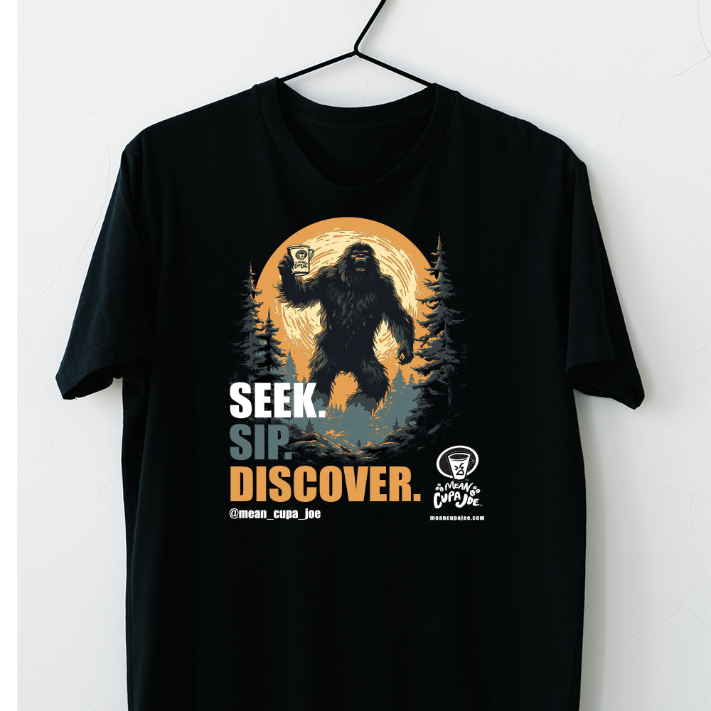 BIGFOOT: SEEK. SIP. DISCOVER!: Mean Cupa Joe Graphic T-Shirt