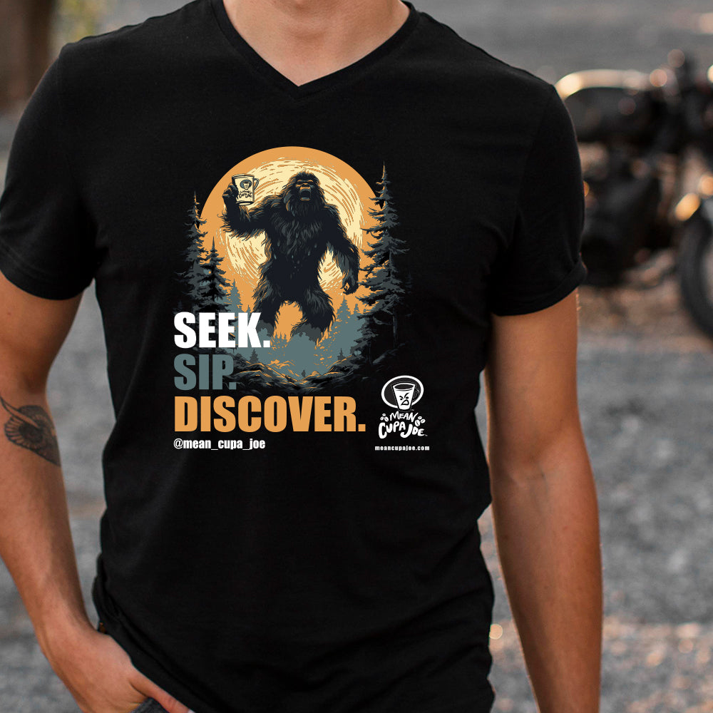 BIGFOOT: SEEK. SIP. DISCOVER!: Mean Cupa Joe Graphic T-Shirt