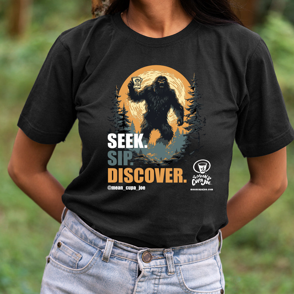 BIGFOOT: SEEK. SIP. DISCOVER!: Mean Cupa Joe Graphic T-Shirt