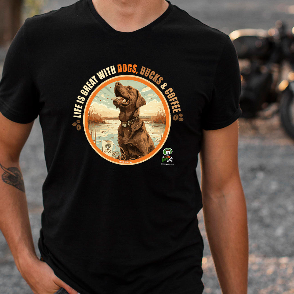 DOG, DUCKS & COFFEE: Mean Cupa Joe Graphic T-Shirt