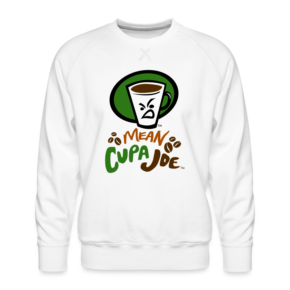 Mean Cupa JoeMen’s Premium Sweatshirt - white