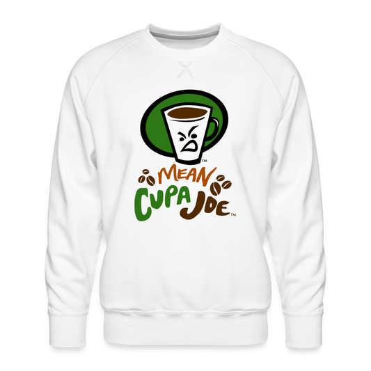 Mean Cupa JoeMen’s Premium Sweatshirt - white