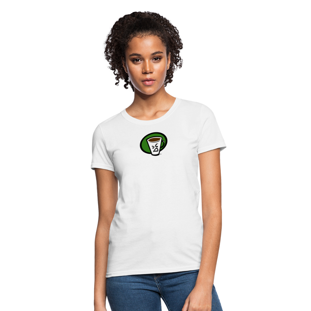 Mean Cup Joe Women's T-Shirt - white