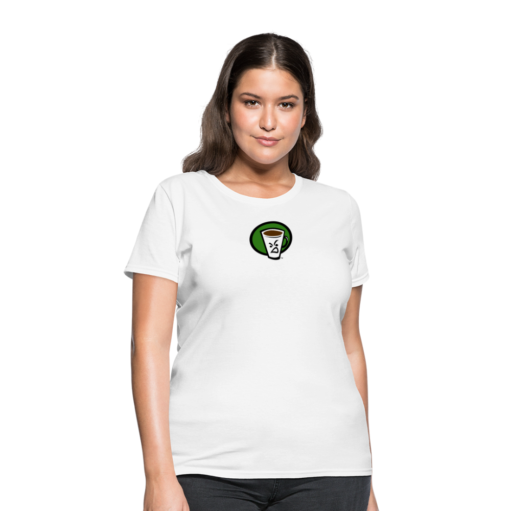 Mean Cup Joe Women's T-Shirt - white