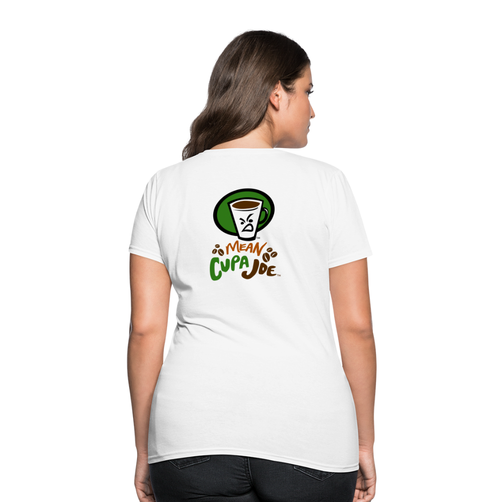 Mean Cup Joe Women's T-Shirt - white