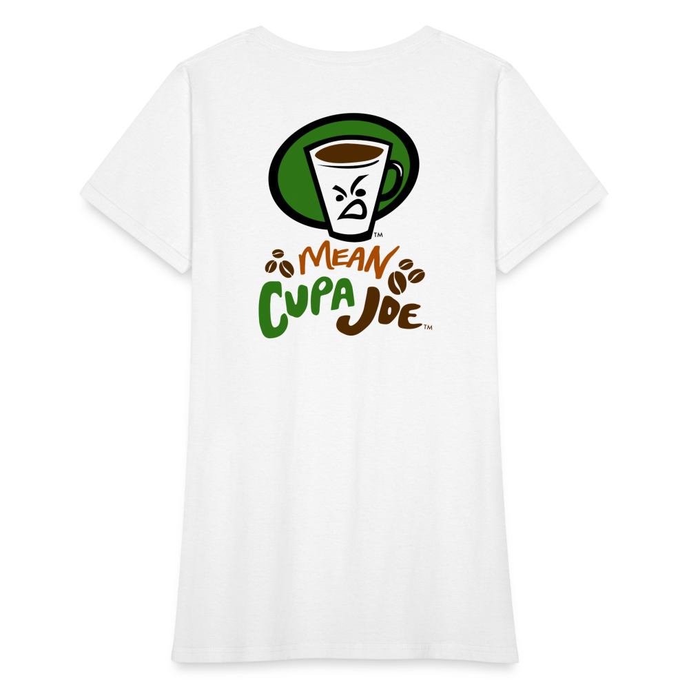 Mean Cup Joe Women's T-Shirt - white