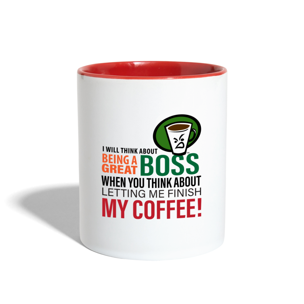 MCJ GREAT BOSS MUG - white/red