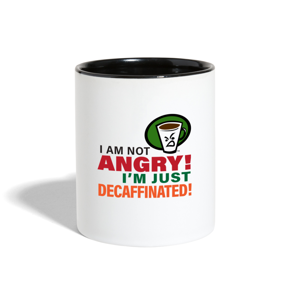 MCJ NOT ANGRY MUG - white/black