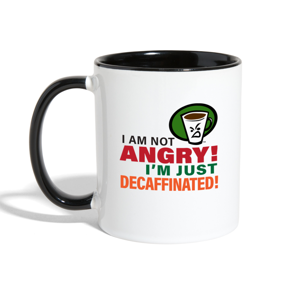 MCJ NOT ANGRY MUG - white/black