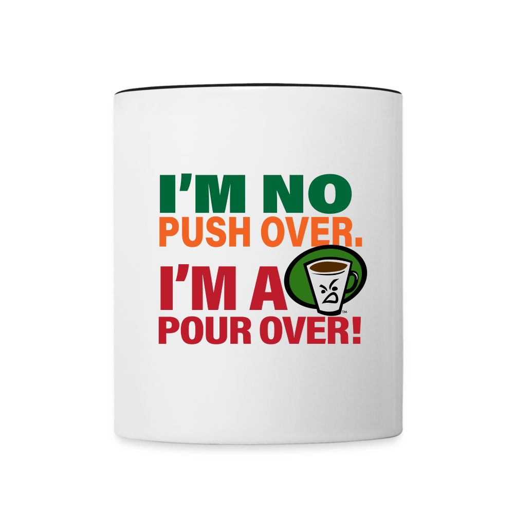 MCJ PUSH OVER MUG - white/black