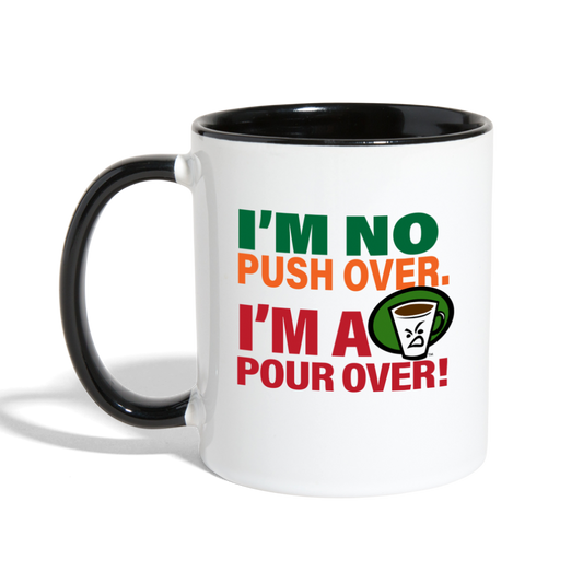 MCJ PUSH OVER MUG - white/black